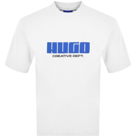 HUGO Blue Nugibol T Shirt White | Mainline Menswear